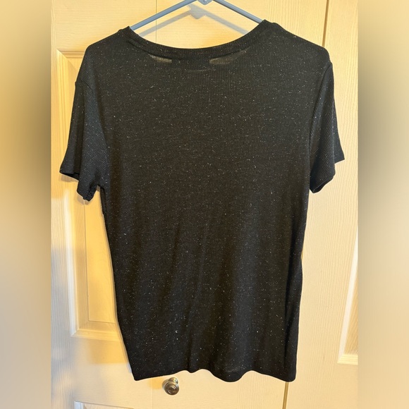 APT 9 women’s blouse size small black with silver sparkle - Picture 3 of 4